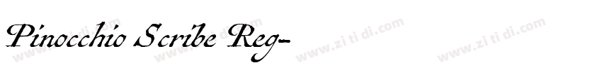 Pinocchio Scribe Reg字体转换 Pinocchio Scribe Reg字体转换